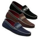 Kit com 3 Pares de Mocassim Masculino em Camurça