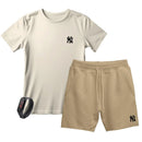 Kit Camiseta Masculina e Short Moletinho Várias Cores + Brinde
