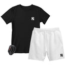 Kit Camiseta Masculina e Short Moletinho Várias Cores + Brinde
