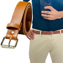 Cinto masculino plus size social basico em couro