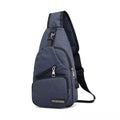 Bolsa de Ombro Masculina Anti-Roubo com Carregador USB